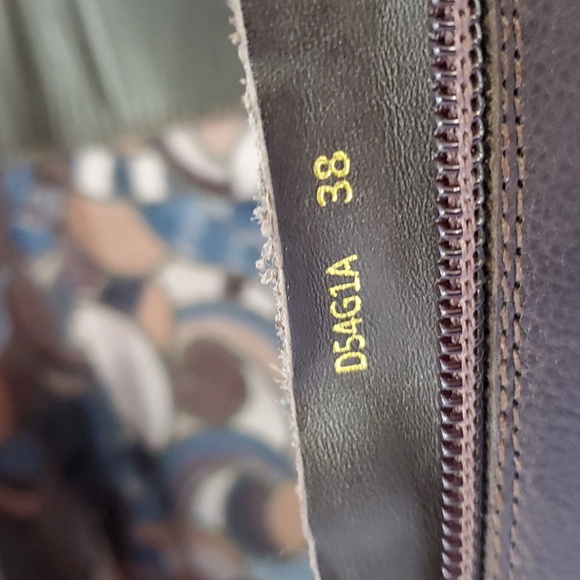 Geox leather knee boots with lace up back - Picture 8 of 14